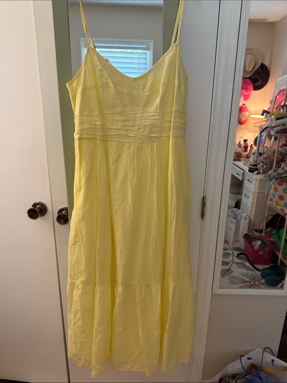 Universal Thread Yellow Spaghetti Strap Maxi Dress
